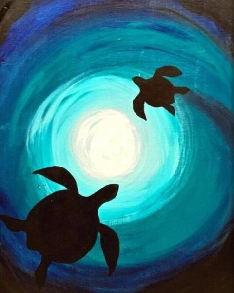 Turtle Sky - DIY Painting By Numbers Kit