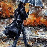 Man Walking In The Rain - DIY Painting By Numbers Kit