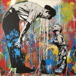 Abstract Father And Son - DIY Painting By Numbers Kit