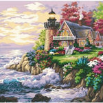 Home at Beach side - DIY Painting By Numbers Kit