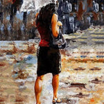 Girl in Rain - DIY Painting By Numbers Kit