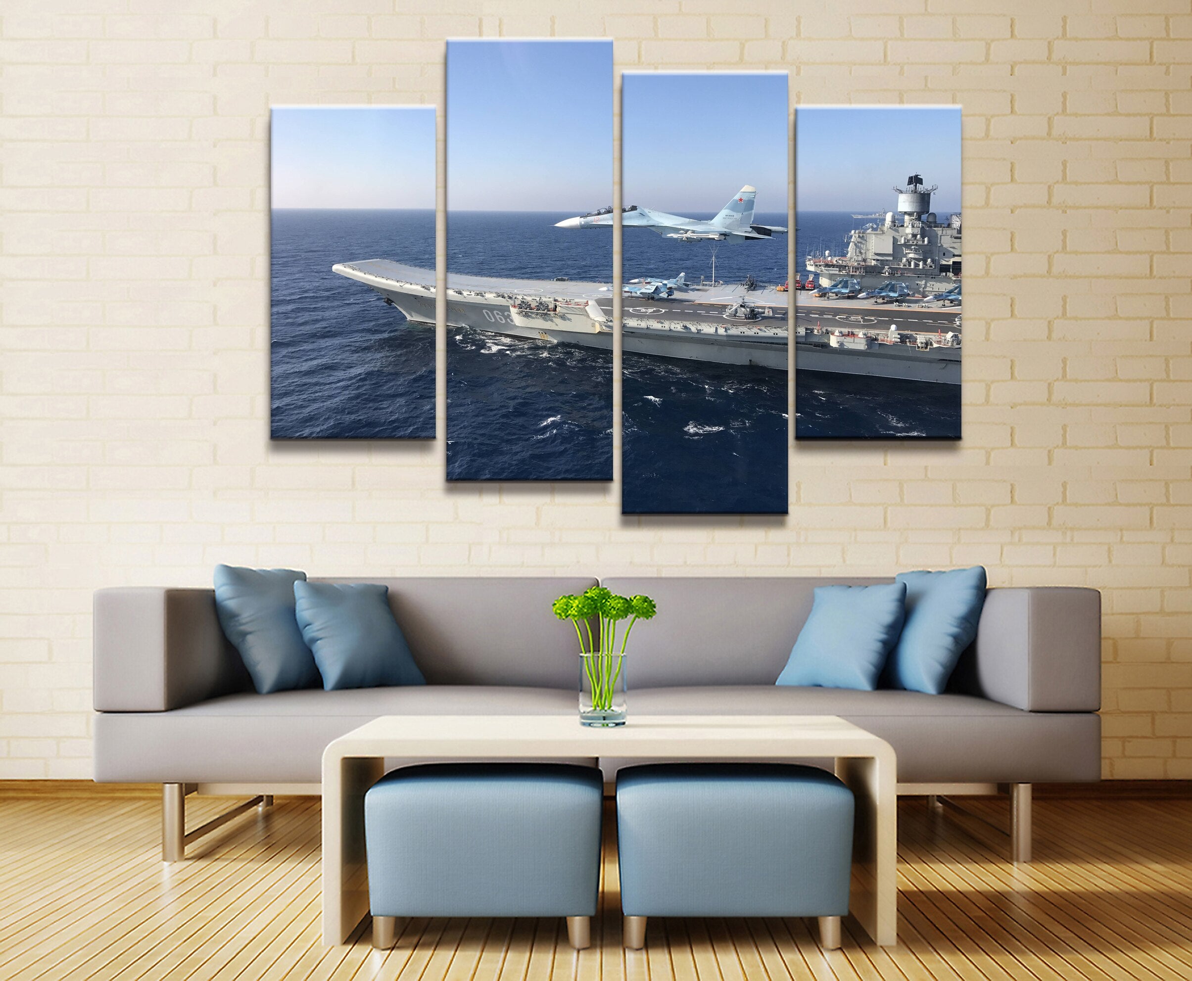 Military Aircraft Carrier Painting