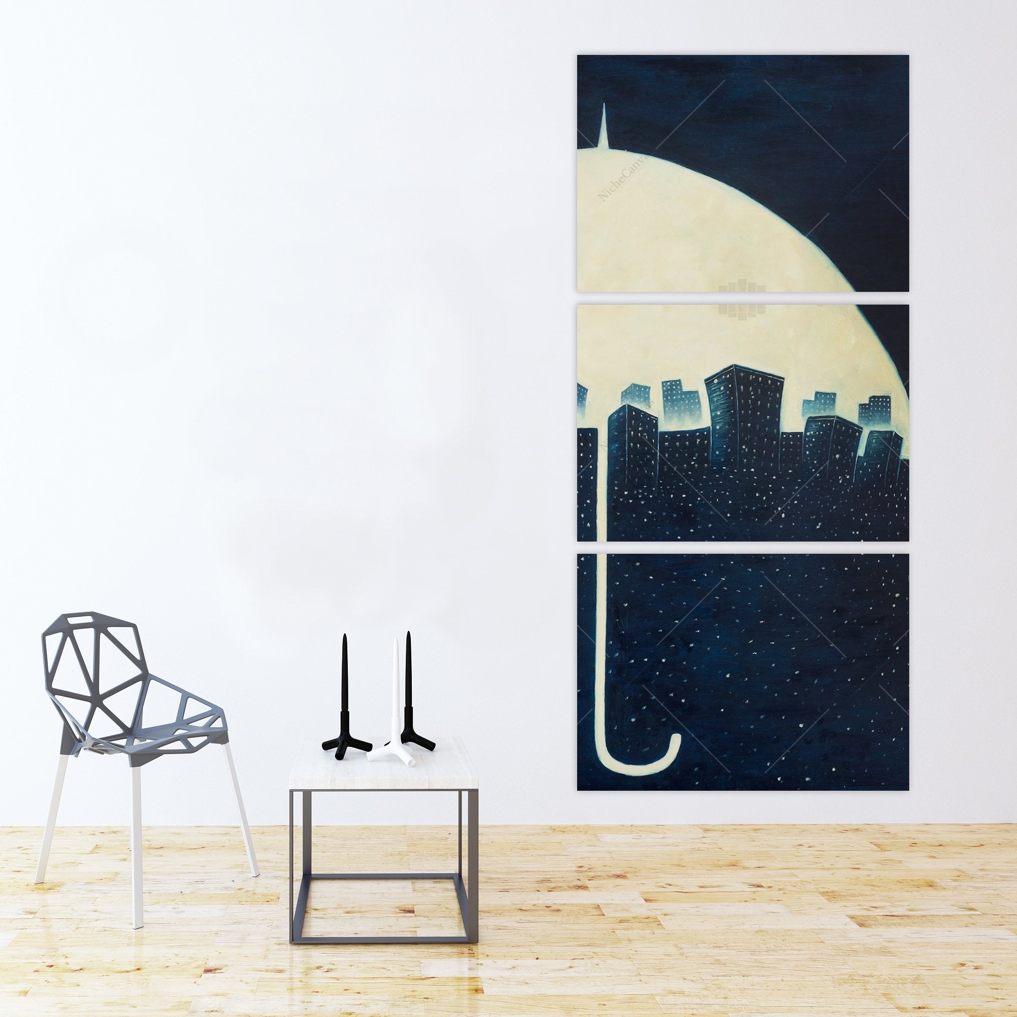 A City Under A Umbrellas