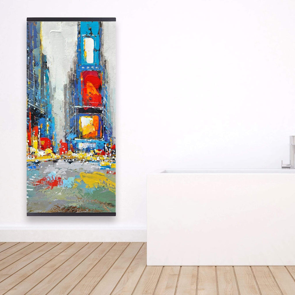 Abstract And Colorful Buildings - Wooden Magnetic Frame