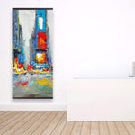 Abstract And Colorful Buildings - Wooden Magnetic Frame