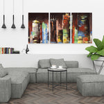 Abstract & Colorful Cityscape By Night