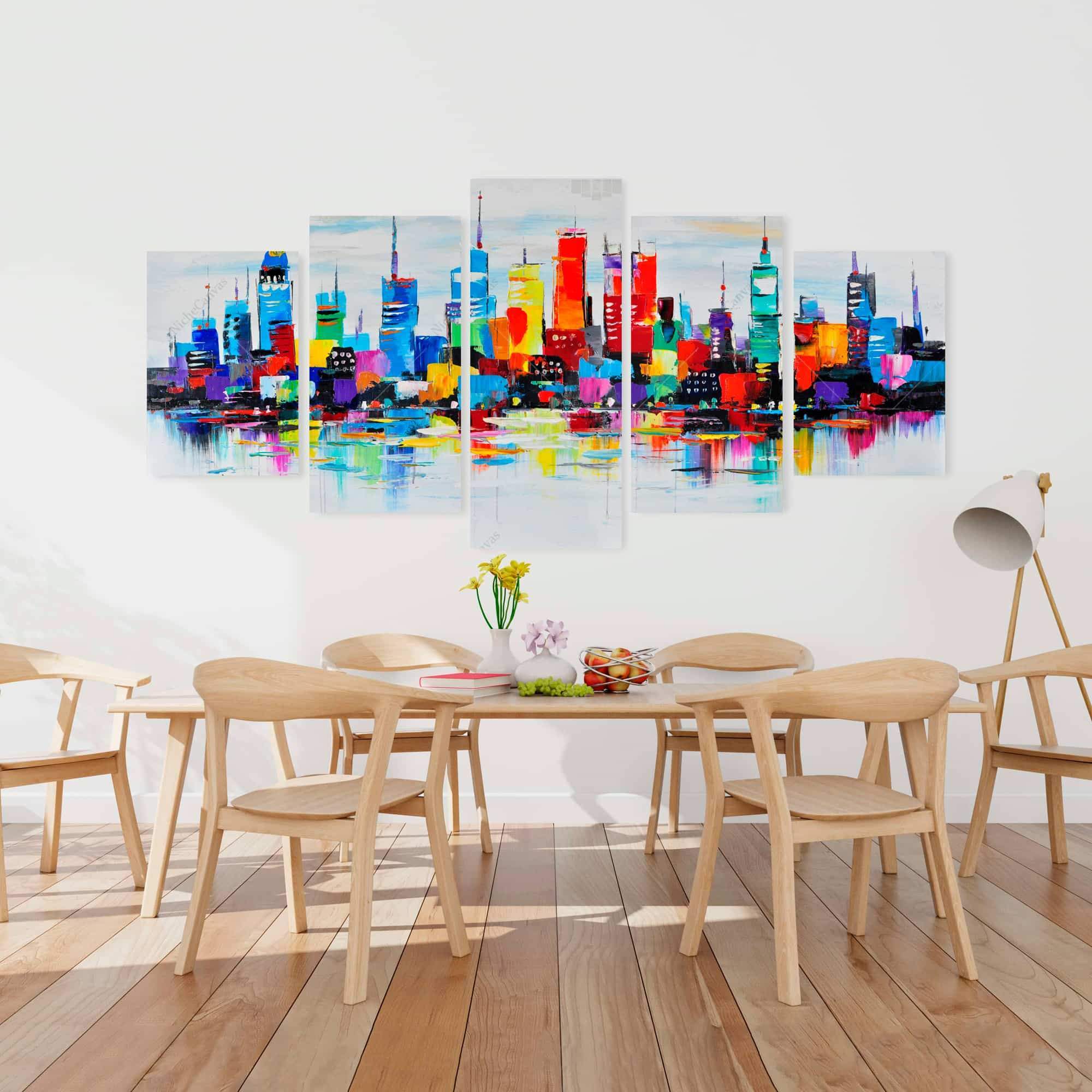 Abstract And Very Colorful City