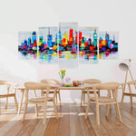 Abstract And Very Colorful City