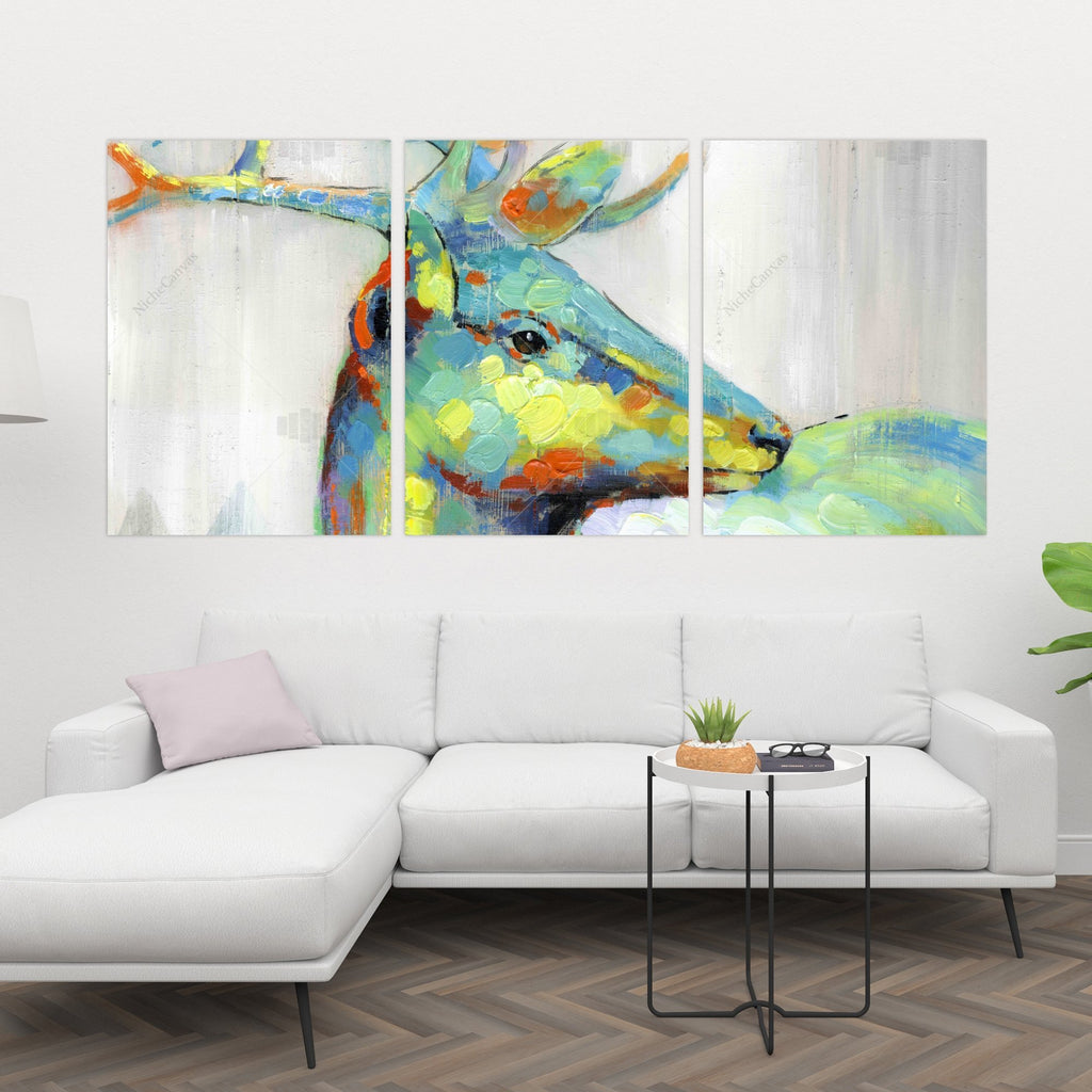 Abstract Color Spotted Deer