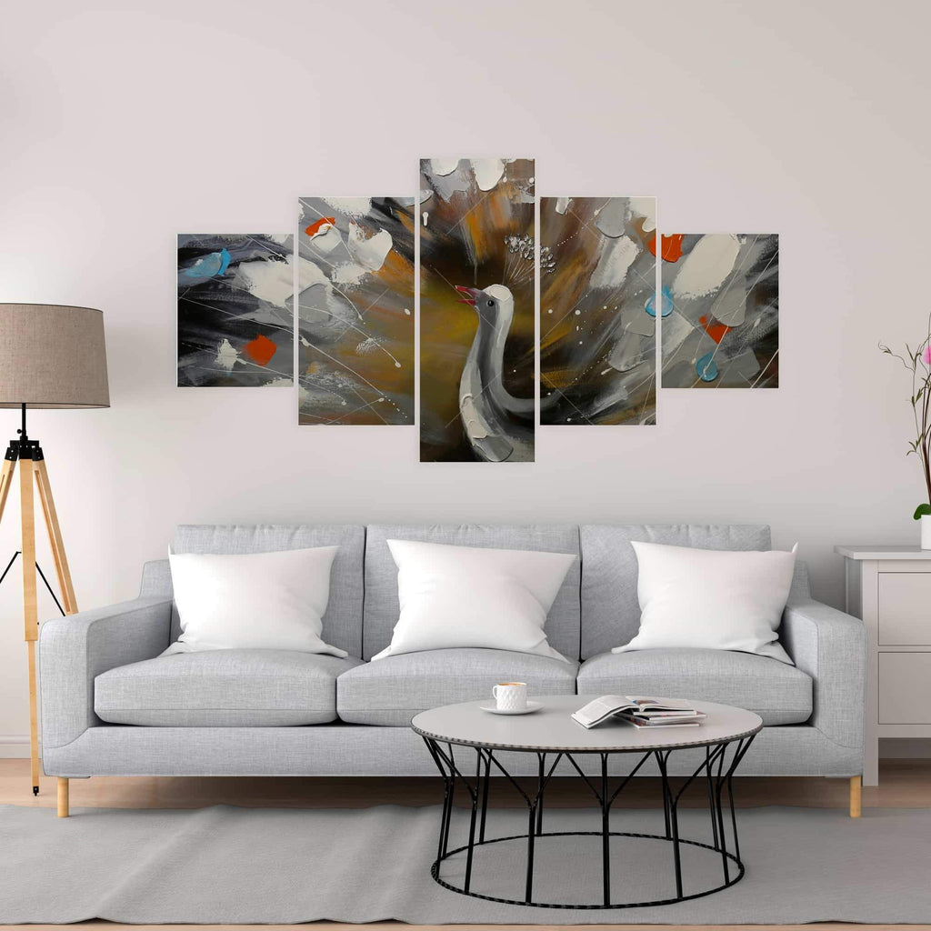 Abstract Color Spotted Peacock