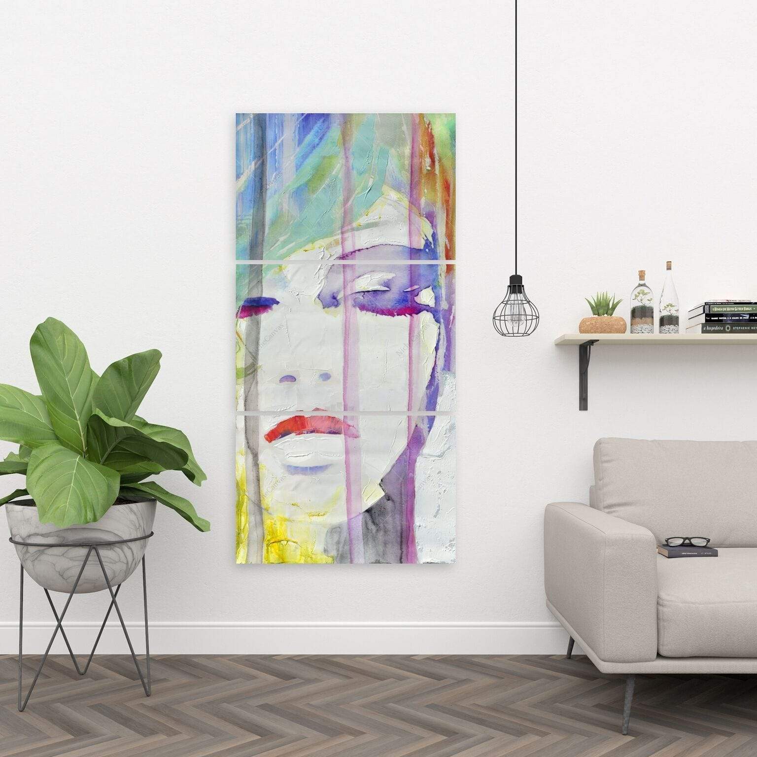 Abstract Colorful Portrait