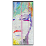 Abstract Colorful Portrait - Wooden Magnetic Frame