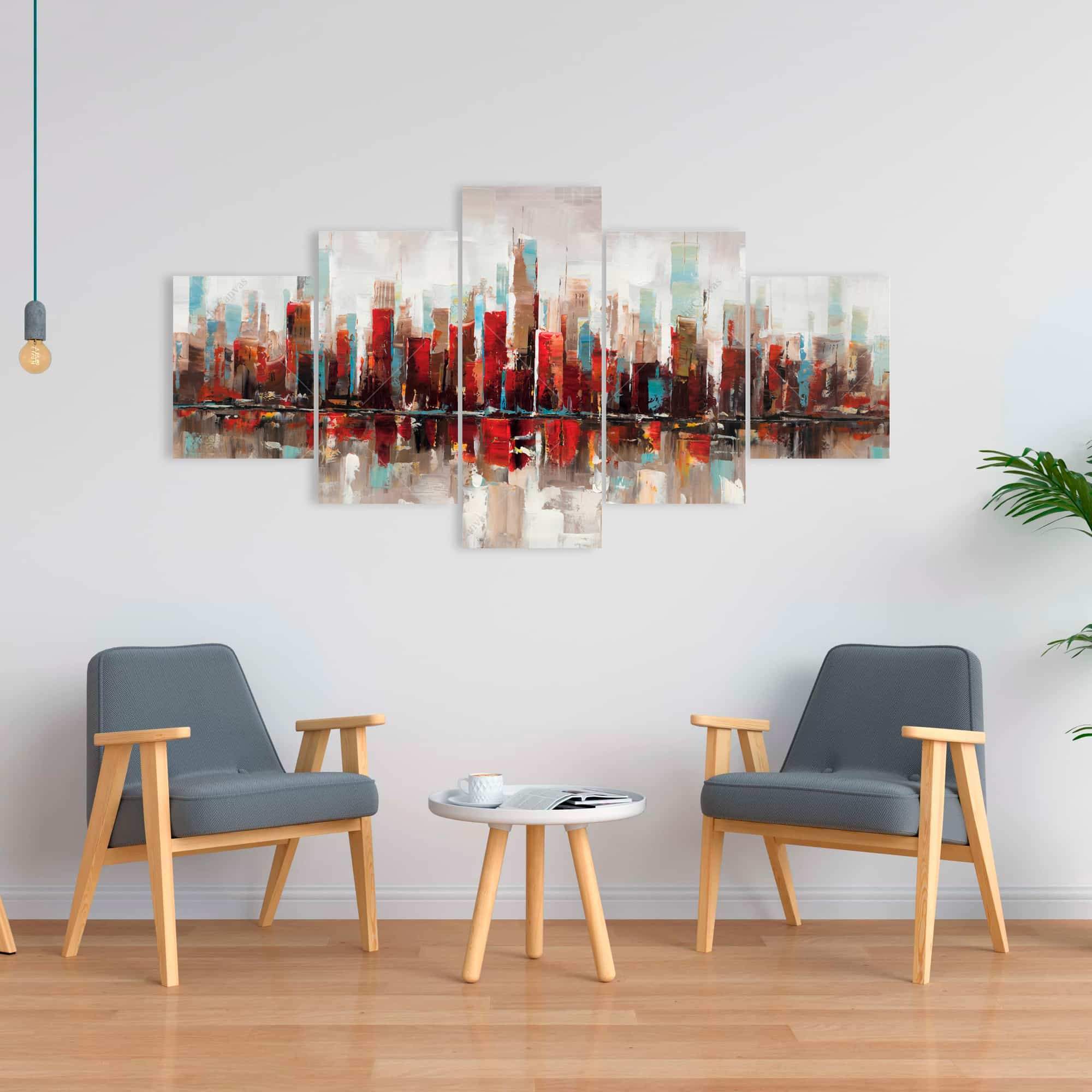 Abstract Colorful Skyscrapers