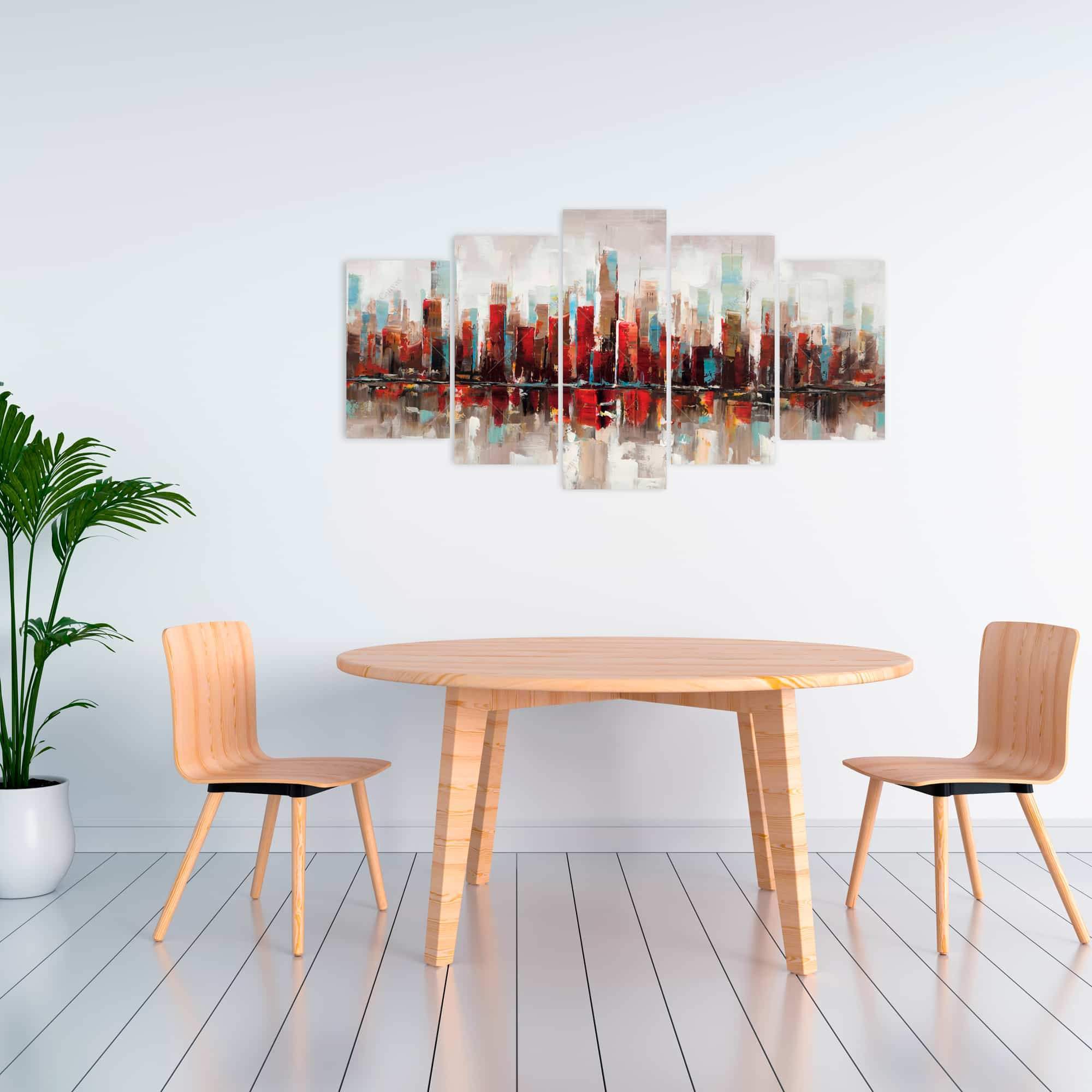 Abstract Colorful Skyscrapers