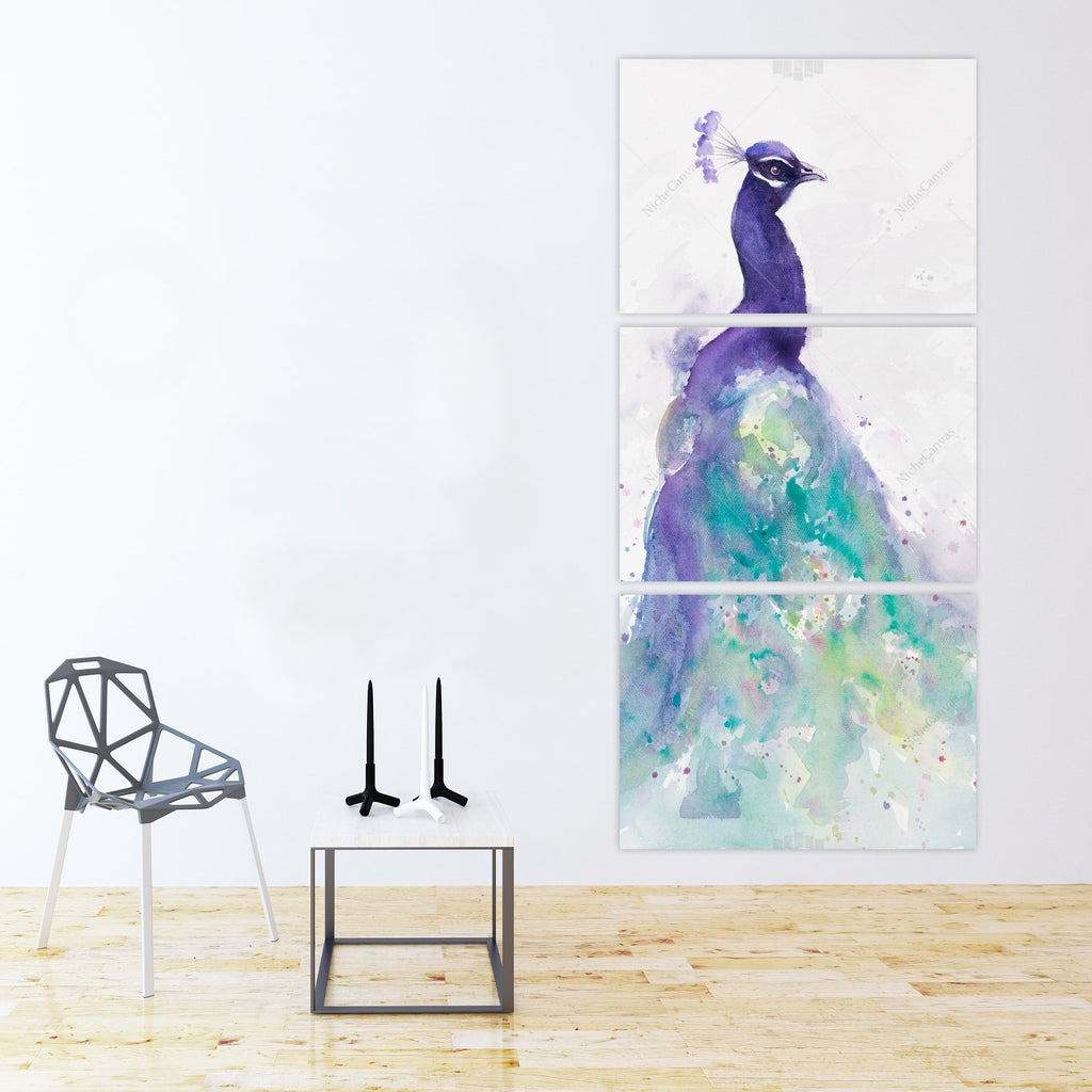 Abstract Peacock In Watercolor