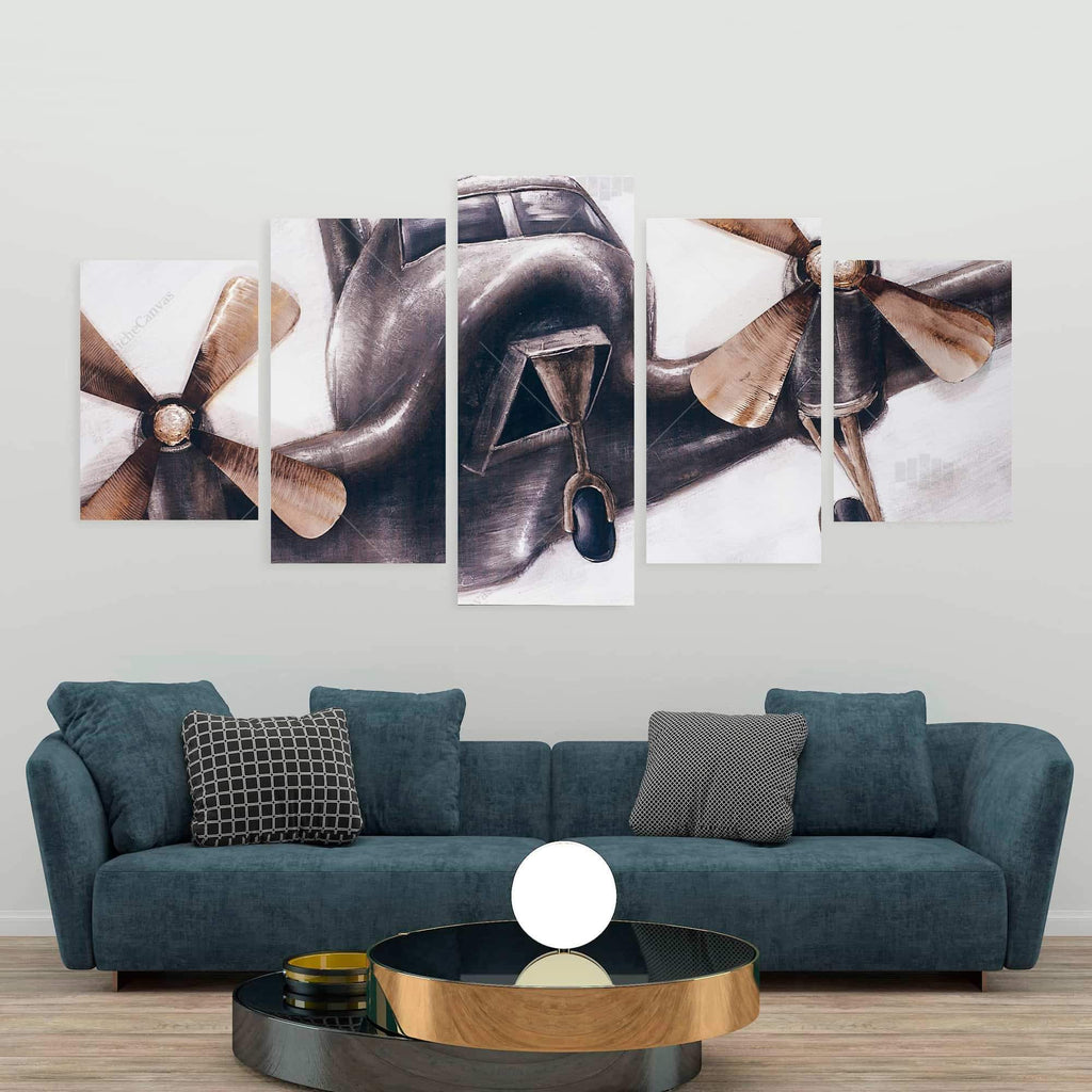 Vintage Airplane In Flight