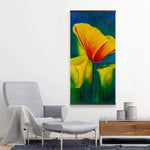 Beautiful Colorful Flowers - Wooden Magnetic Frame
