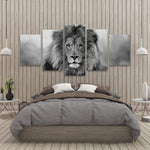 Black And White Lion