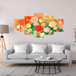 Bouquet Of Multicolor Abstract Flowers