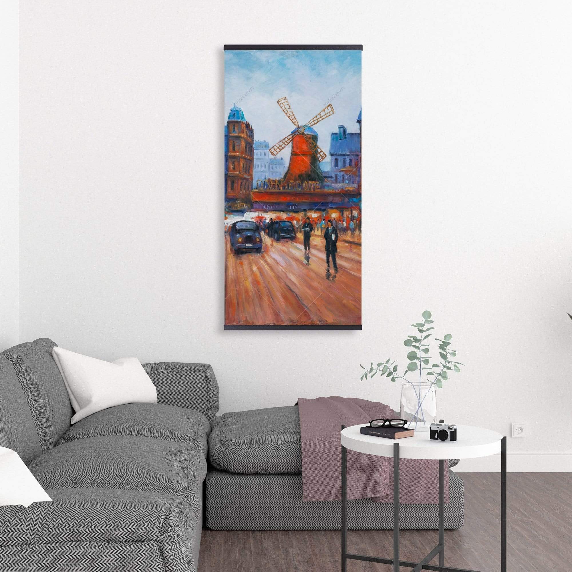 Busy Street Moulin Rouge - Wooden Magnetic Frame