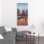 Busy Street Moulin Rouge - Wooden Magnetic Frame