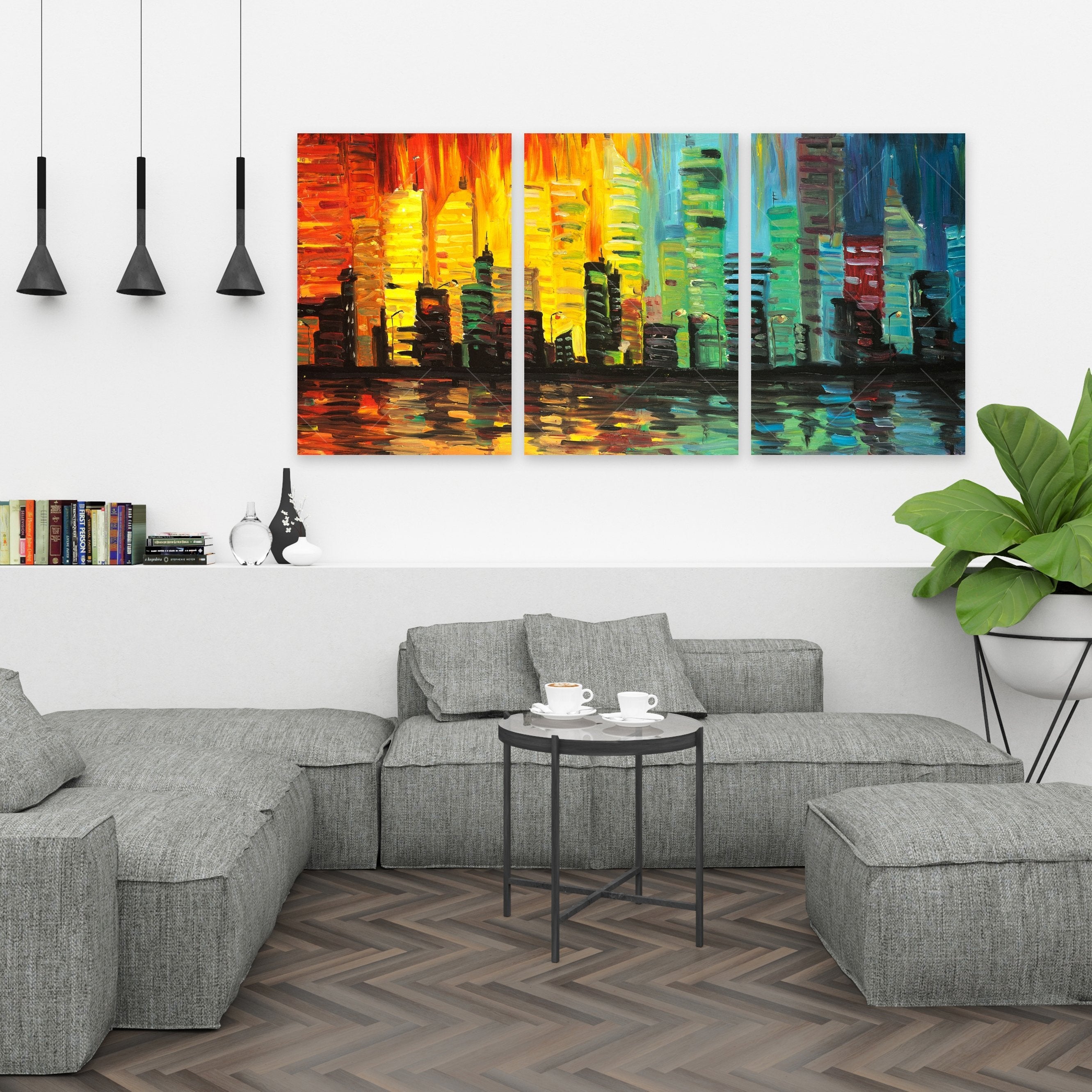 City With Color Tones