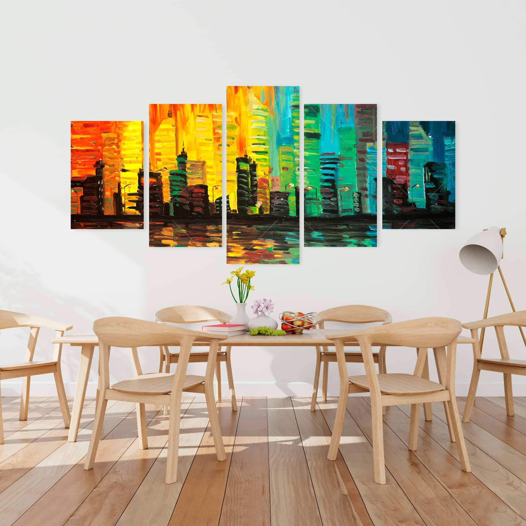 City With Color Tones