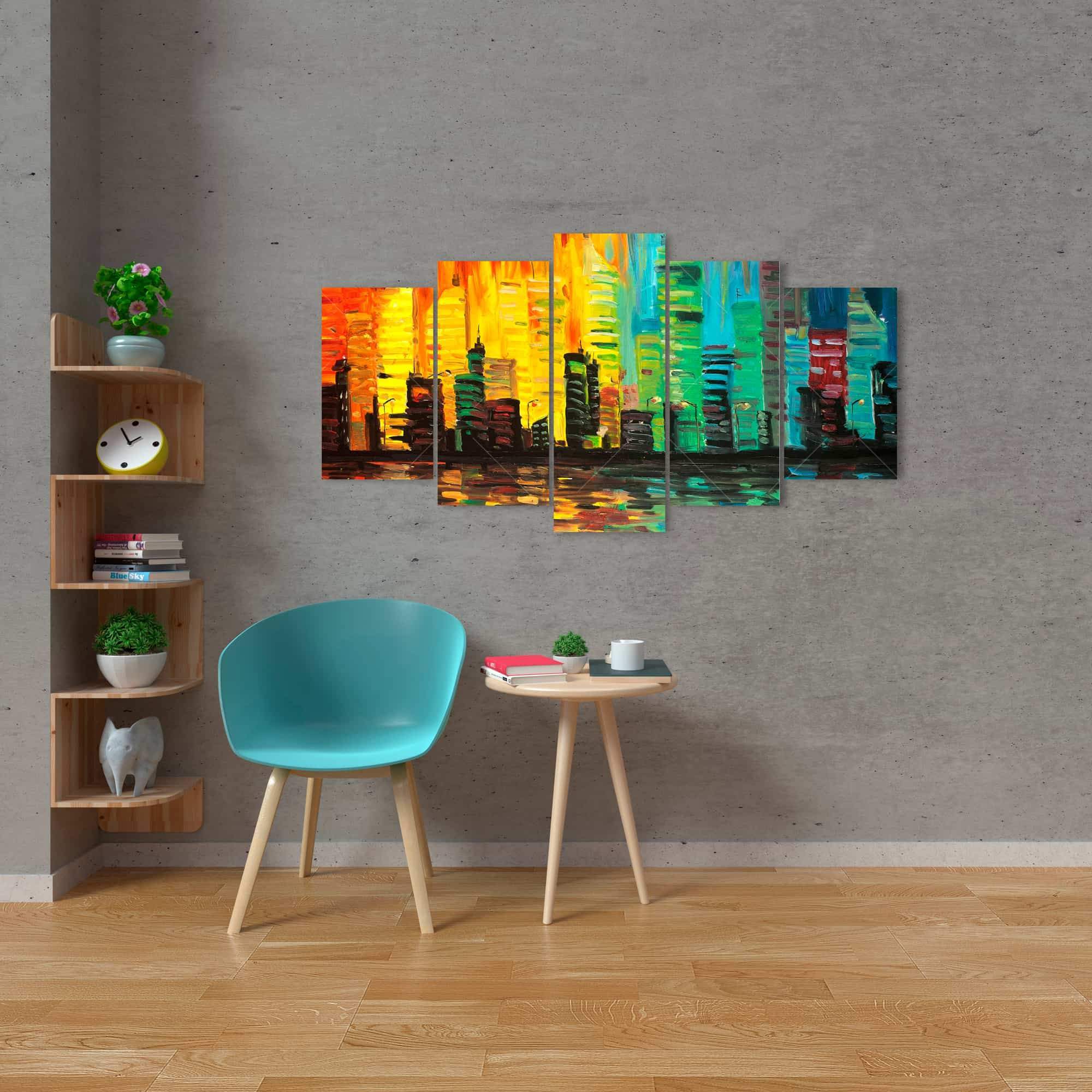 City With Color Tones