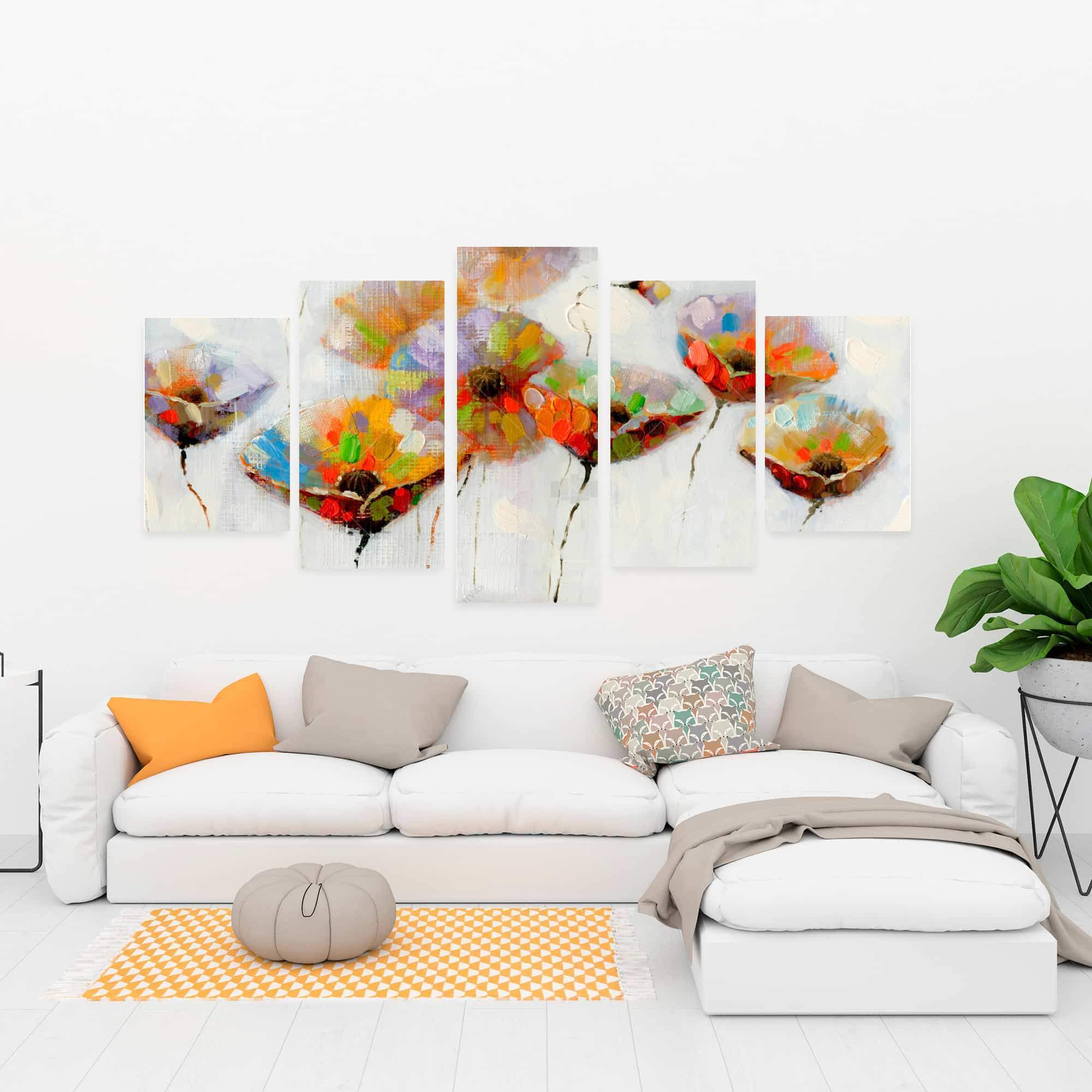 Color Dotted Flowers