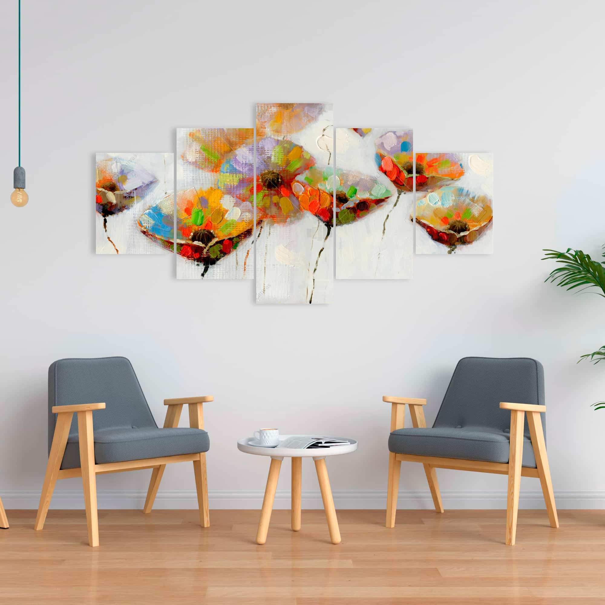 Color Dotted Flowers