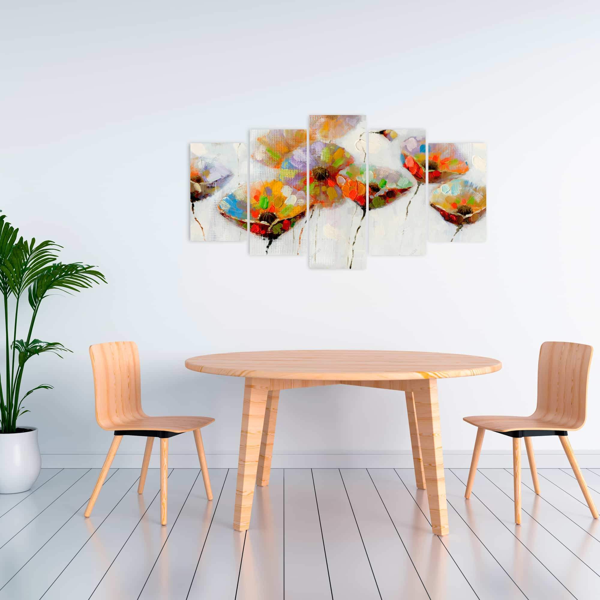 Color Dotted Flowers