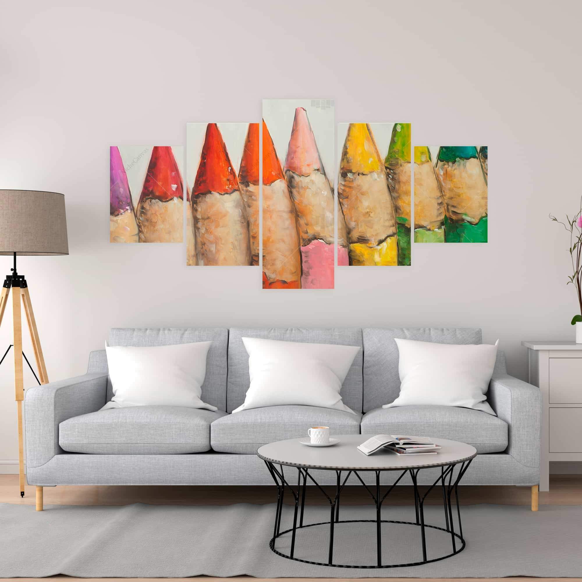 Color Pencils Standing