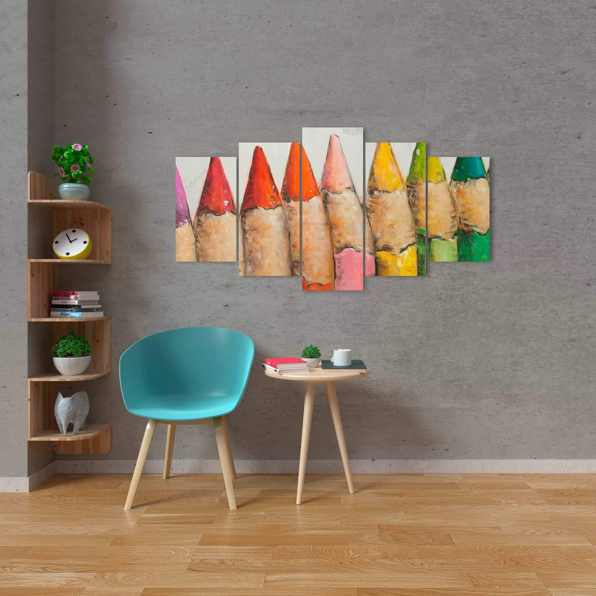 Color Pencils Standing