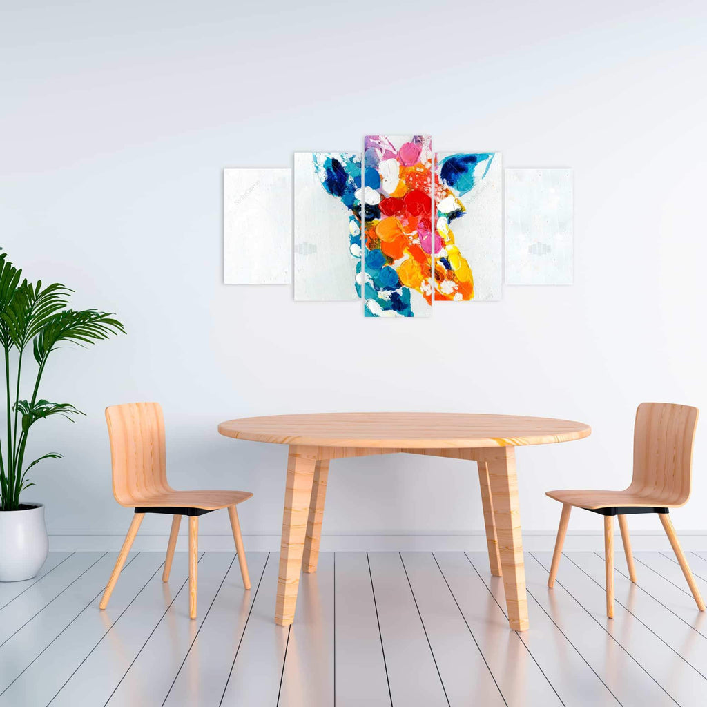 Color Spotted Abstract Giraffe