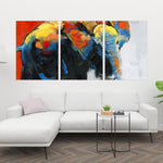 Colorful Abstract Moving Elephant