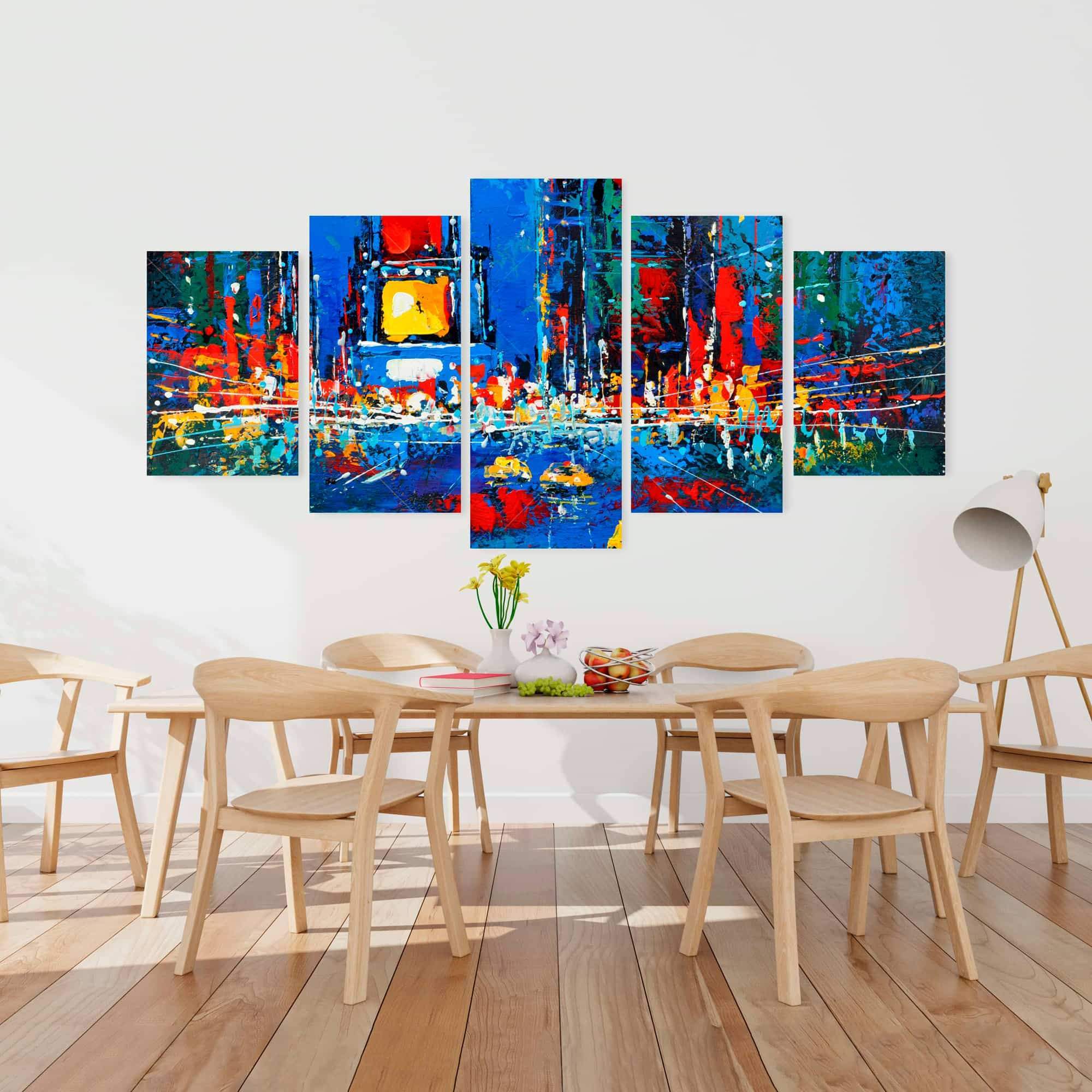 Colorful And Abstract Times Square By Night