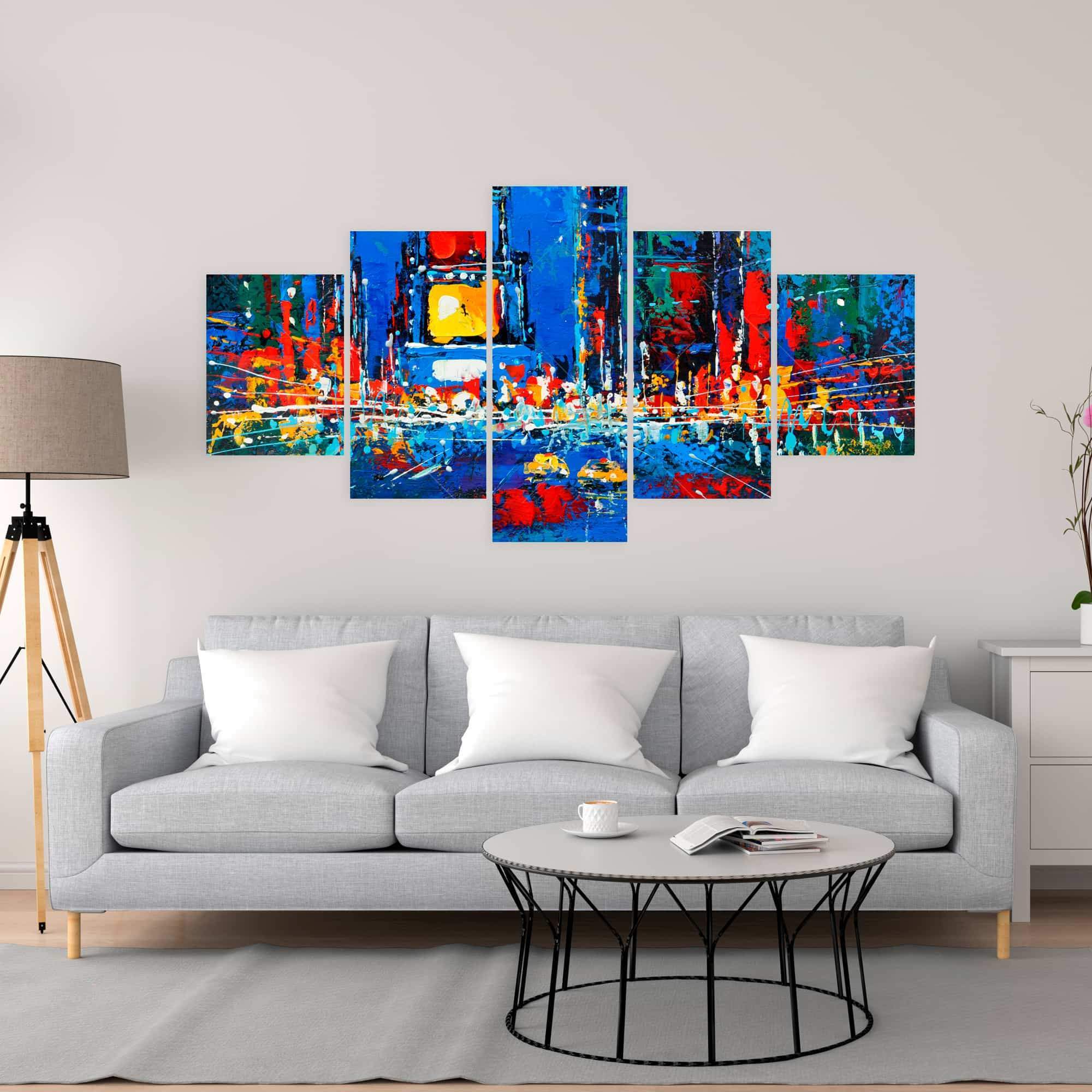 Colorful And Abstract Times Square By Night