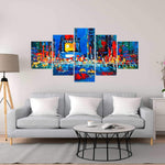 Colorful And Abstract Times Square By Night