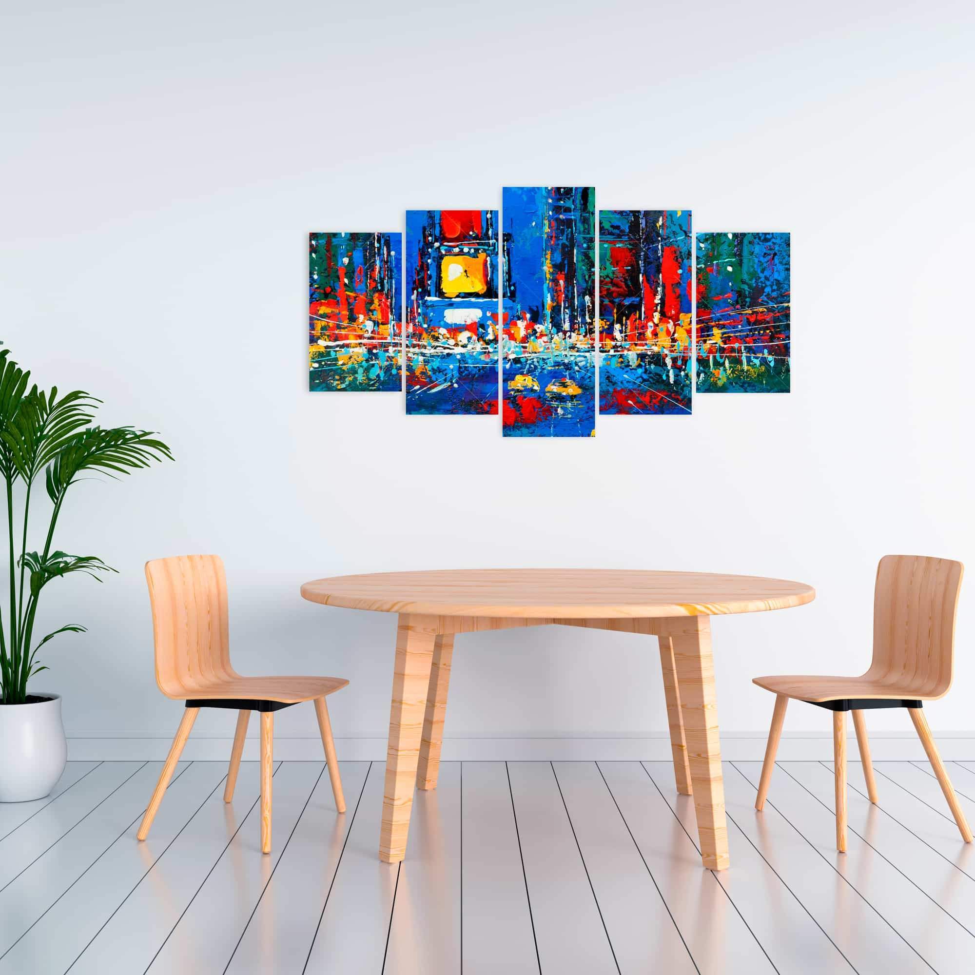 Colorful And Abstract Times Square By Night