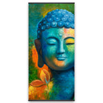 Blissful Buddha - Wooden Magnetic Frame