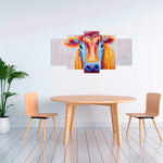 Colorful Country Cow