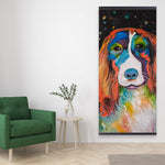 Colorful Dog - Wooden Magnetic Frame