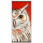 Colorful Eagle Owl - Wooden Magnetic Frame