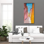 Colorful Houses In The Streets Of Collioure - Wooden Magnetic Frame