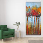 Colorful Leaves Trees - Wooden Magnetic Frame
