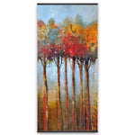 Colorful Leaves Trees - Wooden Magnetic Frame
