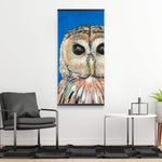 Colorful Spotted Owl - Wooden Magnetic Frame