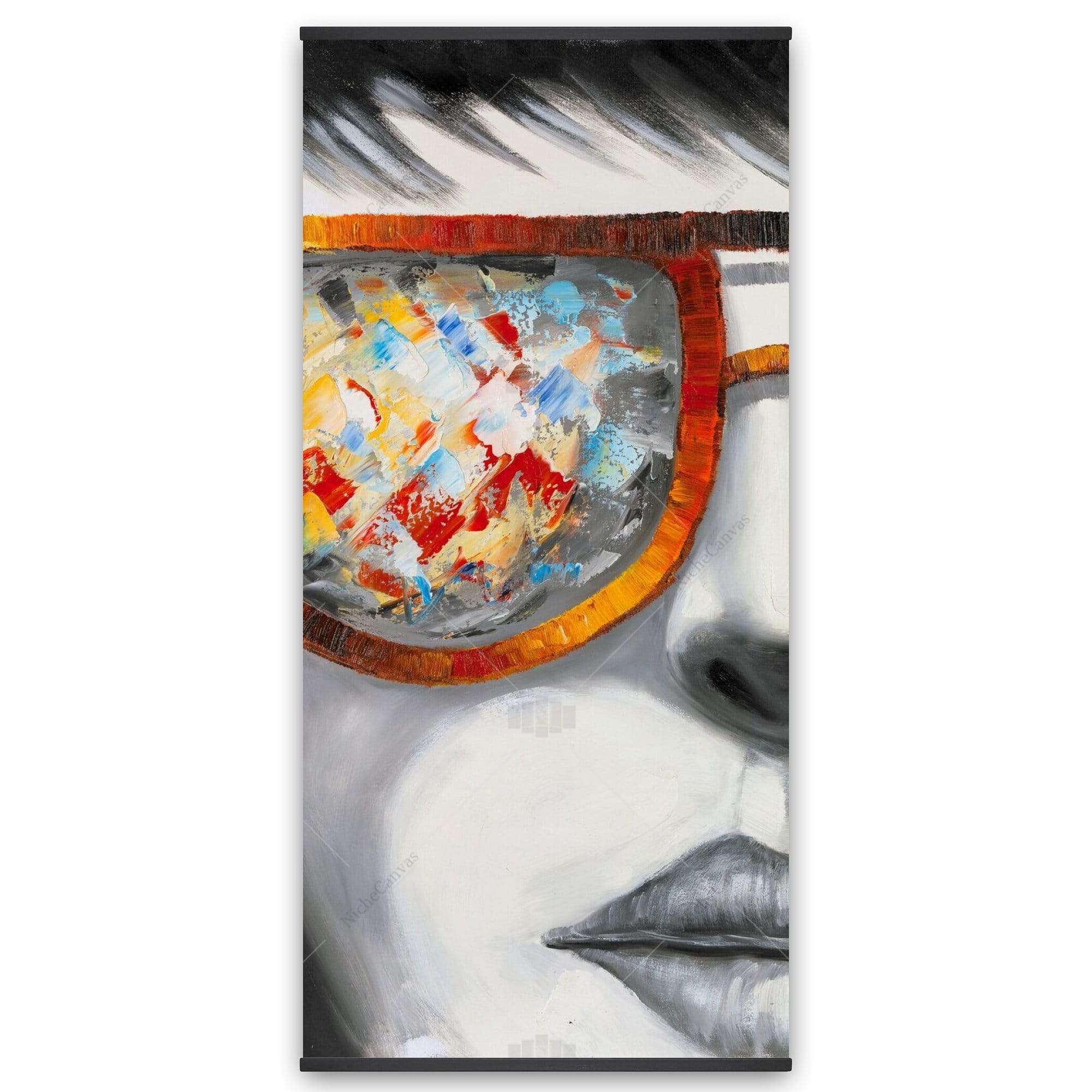 Colorful Sunglasses - Wooden Magnetic Frame