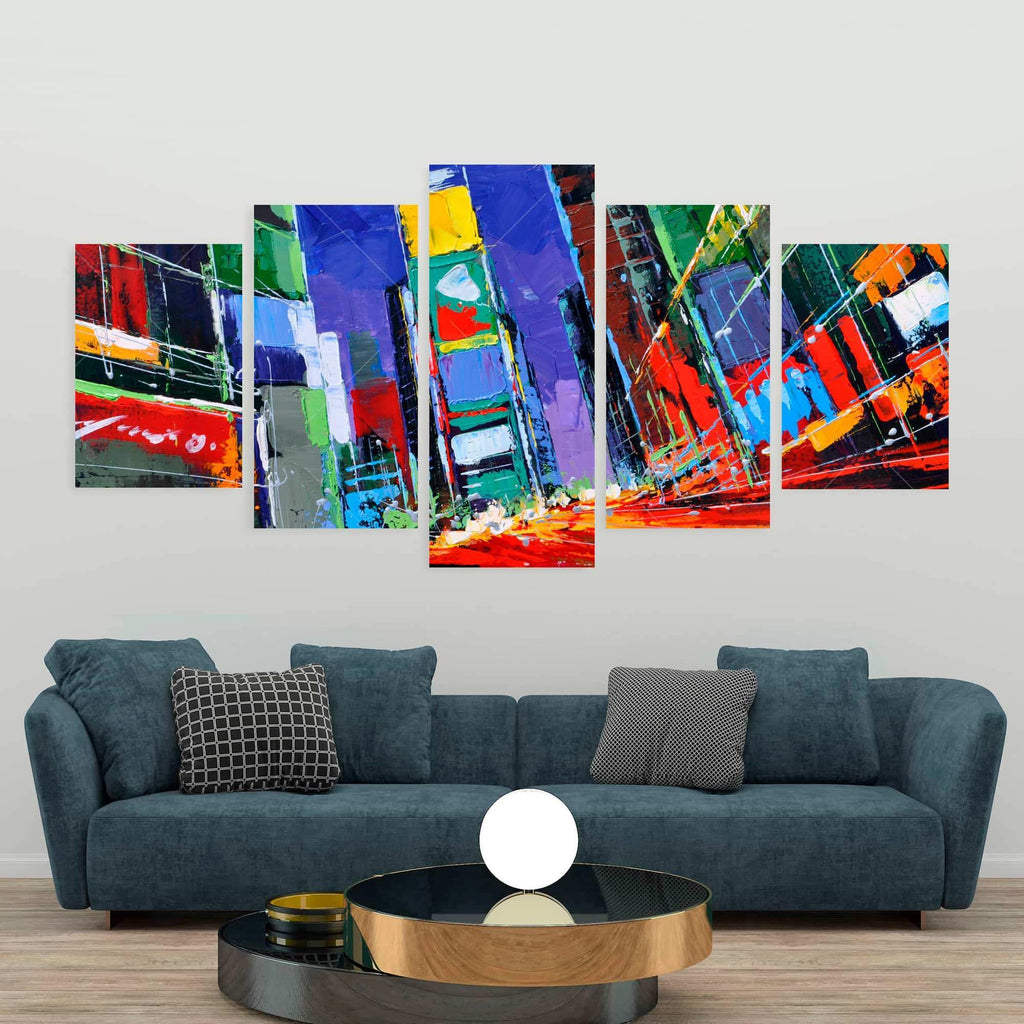 Colorful Times Square By Night