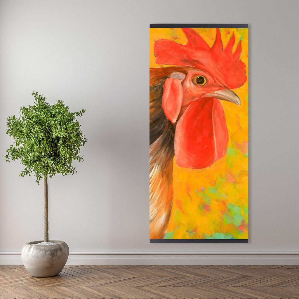Colorful Rooster - Wooden Magnetic Frame